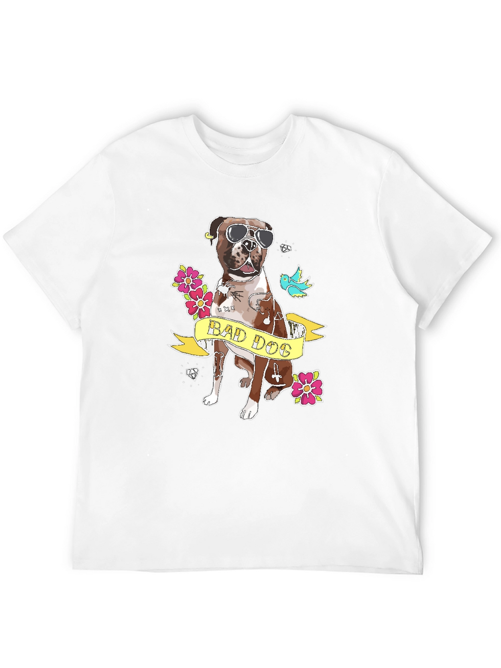 Bad Dog Graphic T-Shirt - Black
