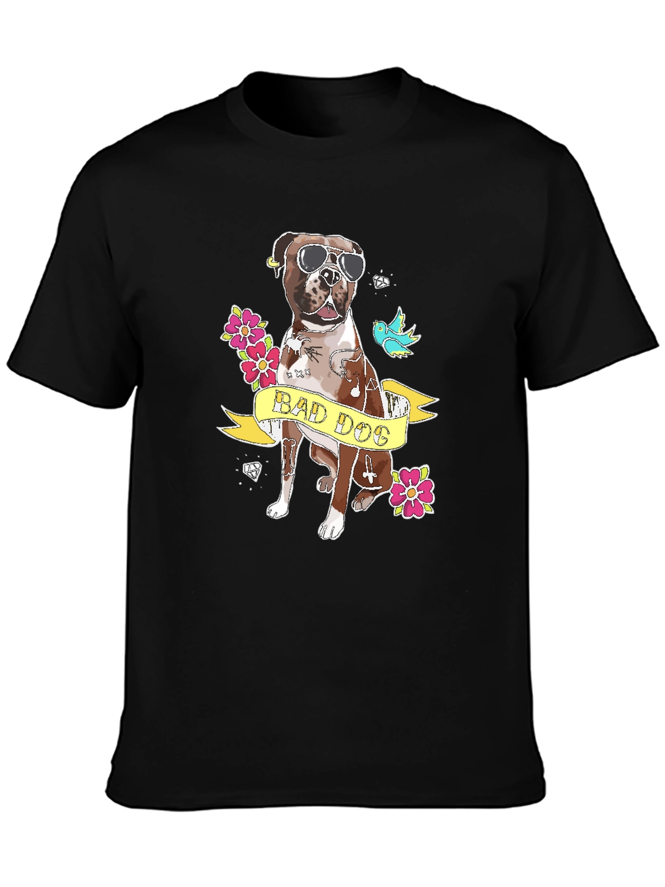Bad Dog Graphic T-Shirt - Black