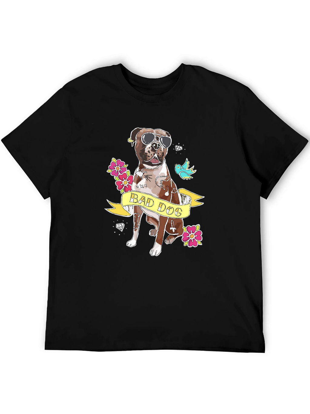 Bad Dog Graphic T-Shirt - Black