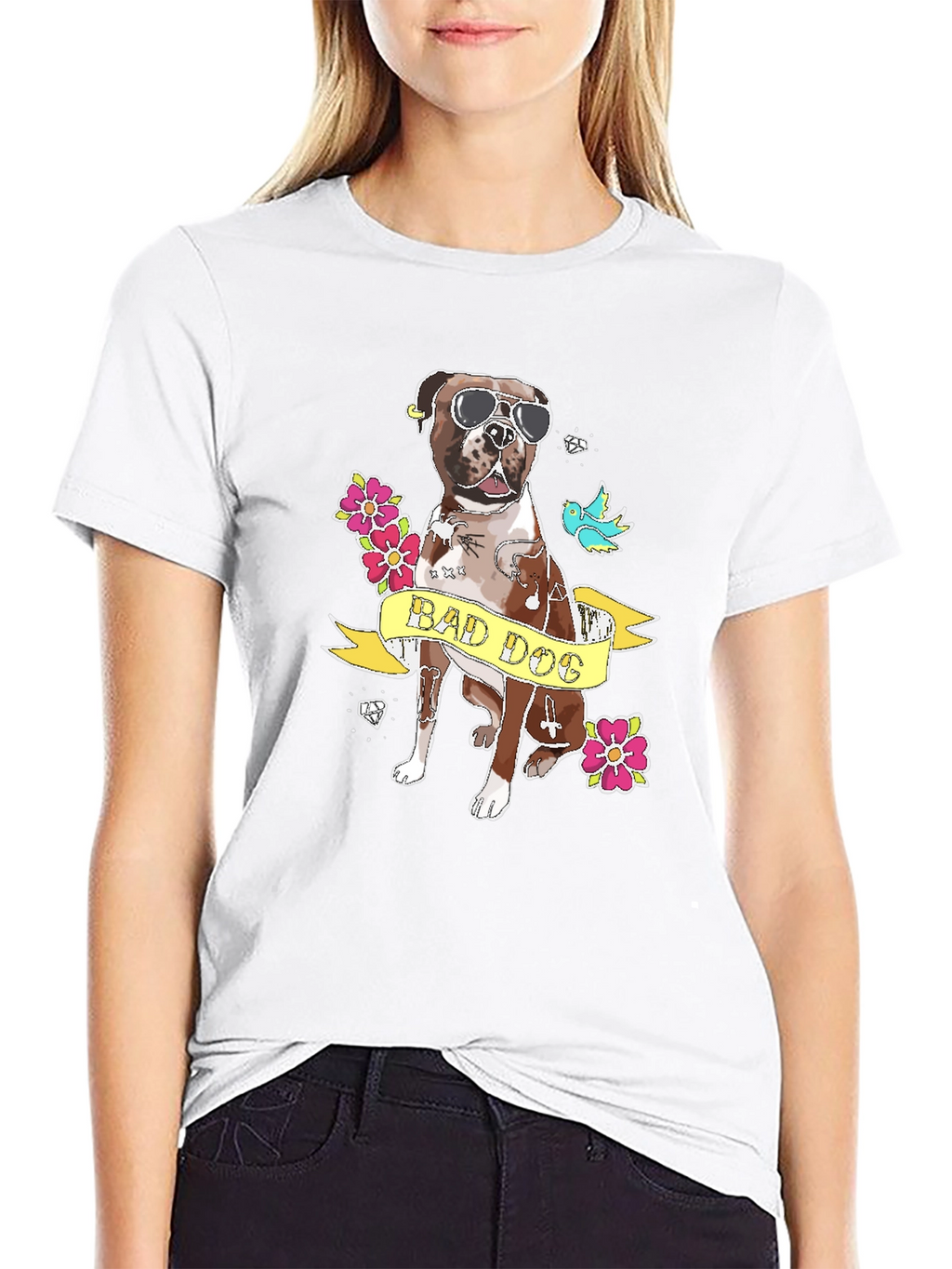 Bad Dog Graphic T-Shirt - Black