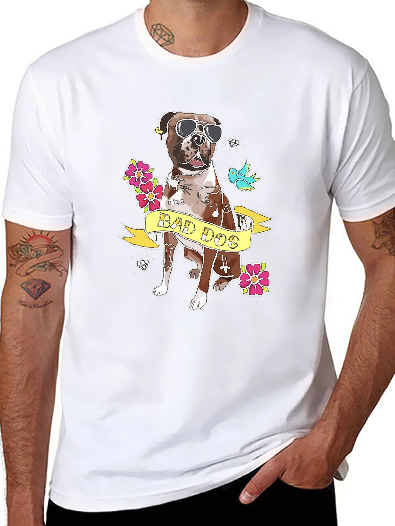 Bad Dog Graphic T-Shirt - Black