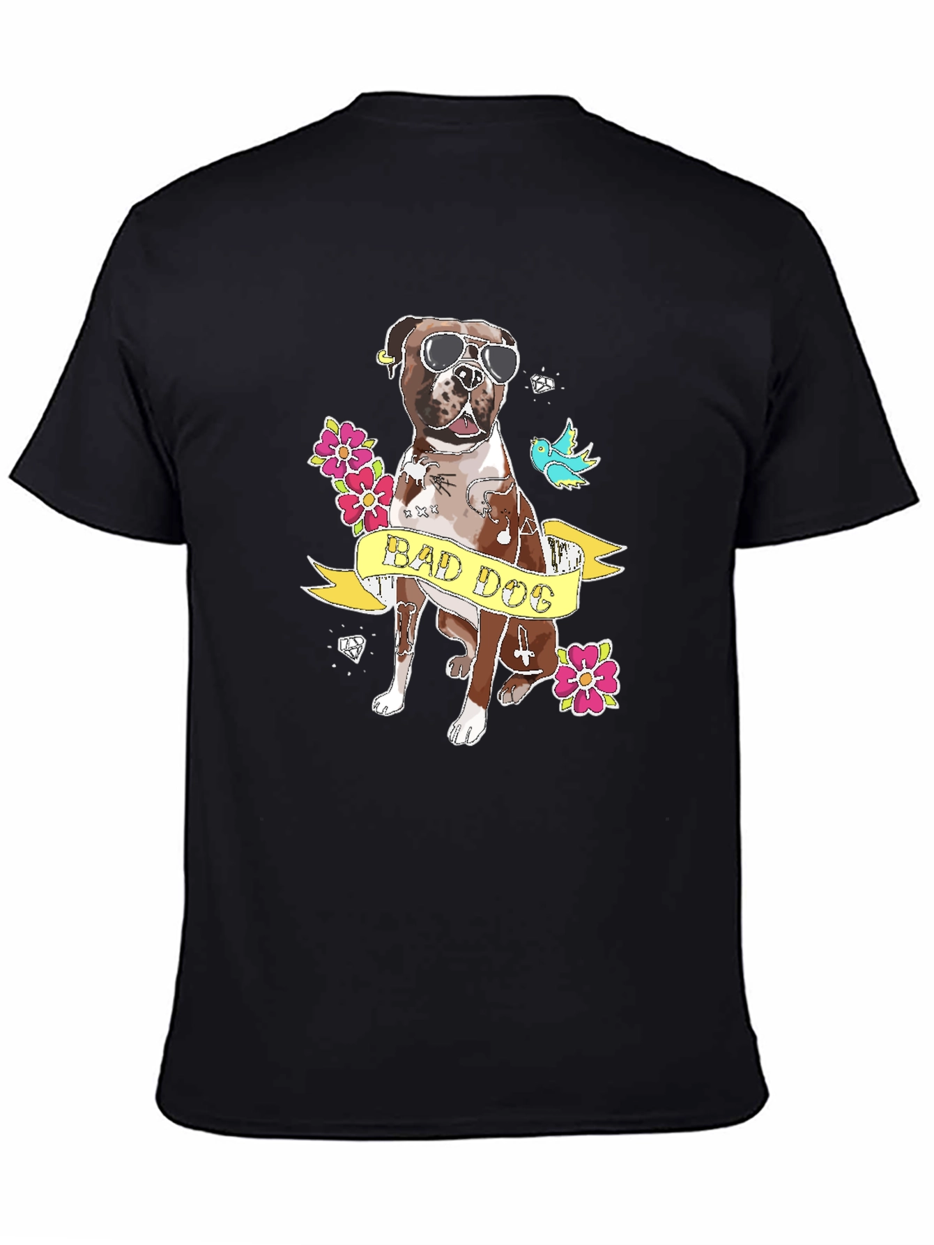 Bad Dog Graphic T-Shirt - Black
