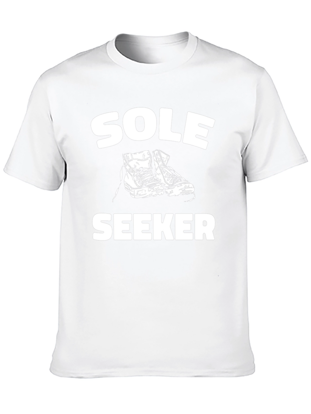 Sole Seeker Graphic Tee - Black Cotton Comfort