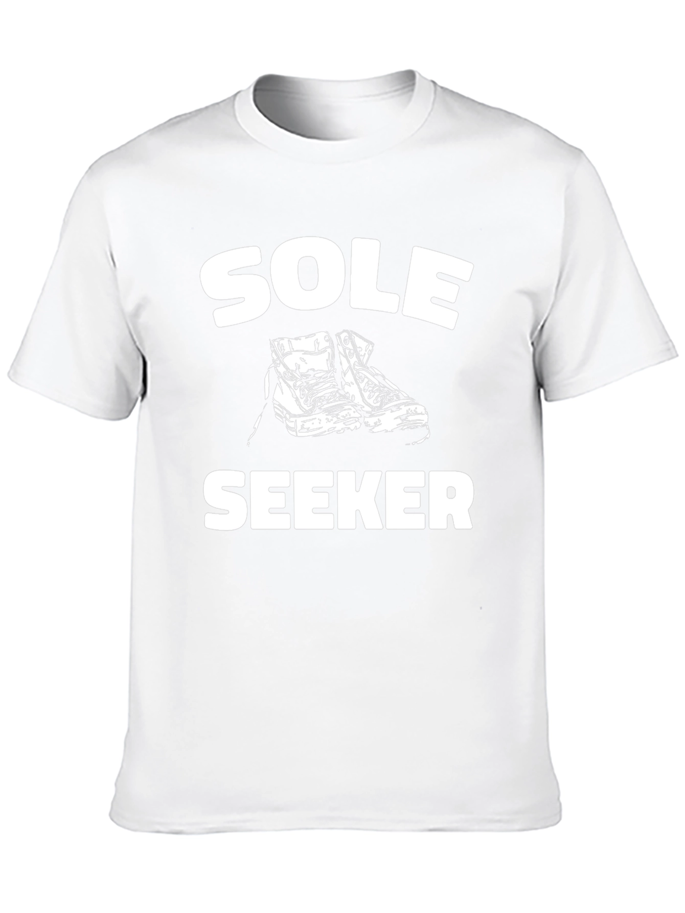 Sole Seeker Graphic Tee - Black Cotton Comfort
