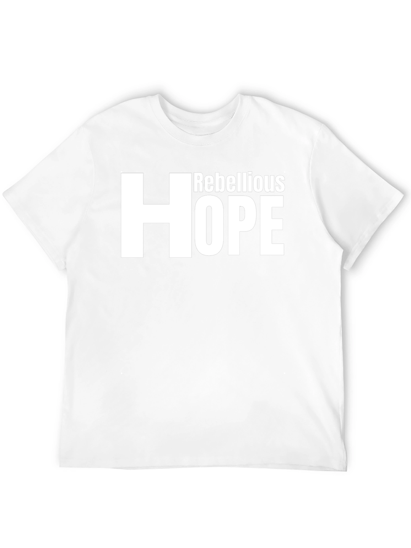 Rebellious Hope Graphic Tee - Mens Fashion