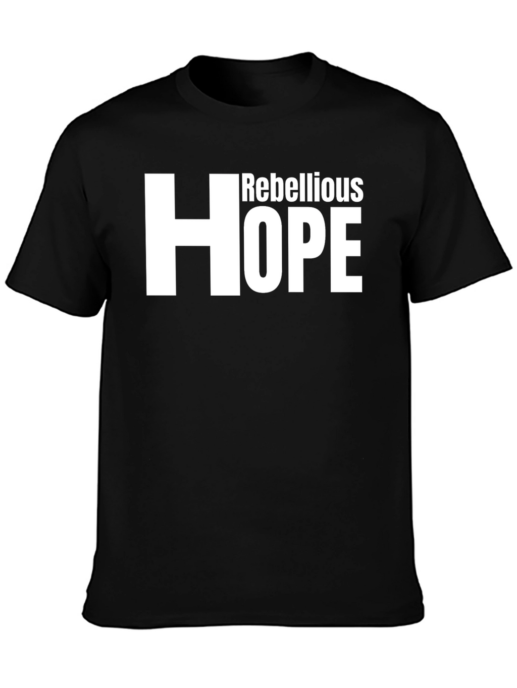 Rebellious Hope Graphic Tee - Mens Fashion
