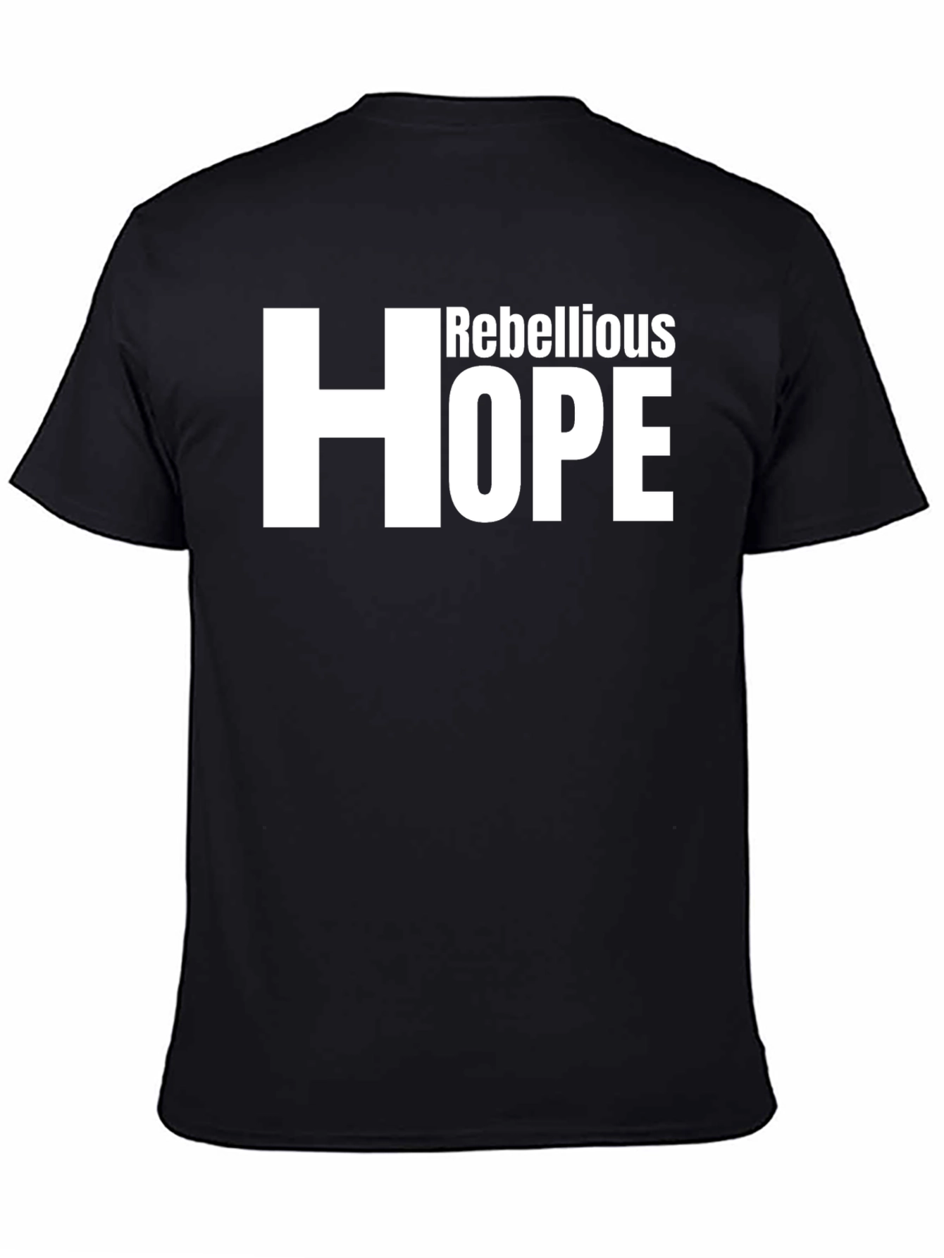 Rebellious Hope Graphic Tee - Mens Fashion
