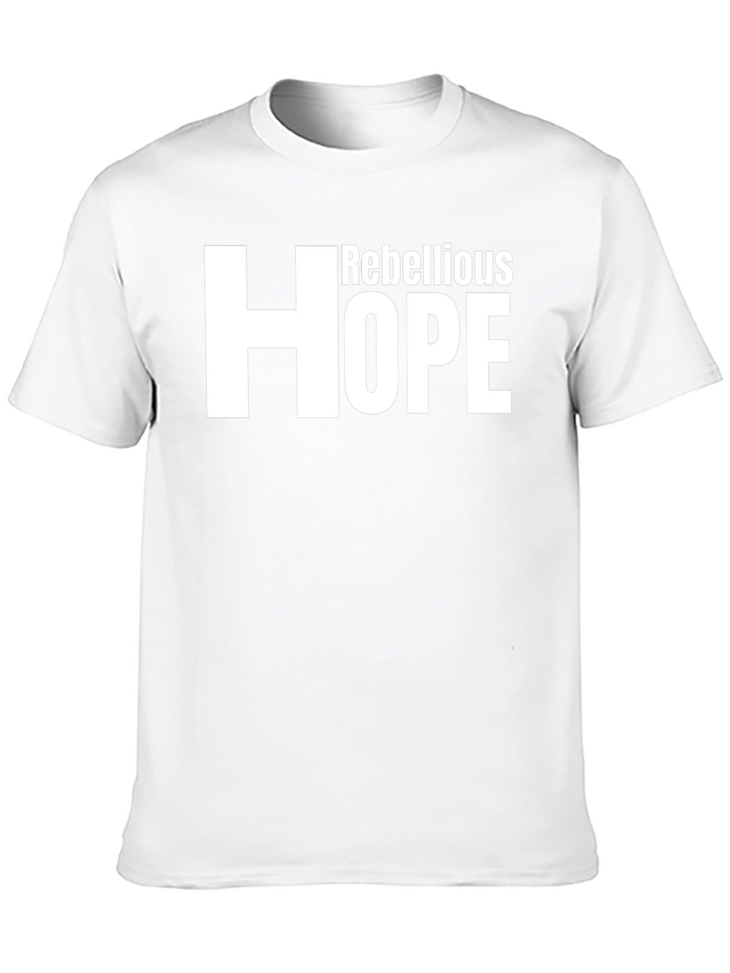 Rebellious Hope Graphic Tee - Mens Fashion