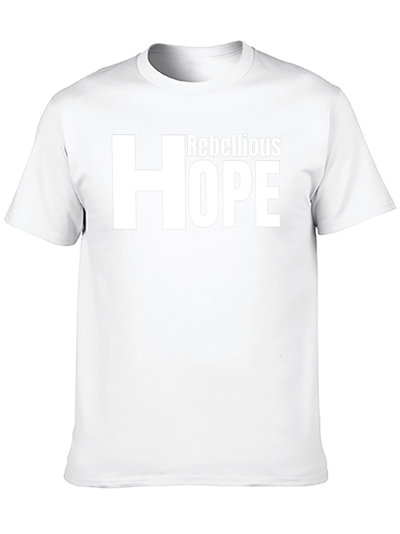 Rebellious Hope Graphic Tee - Mens Fashion