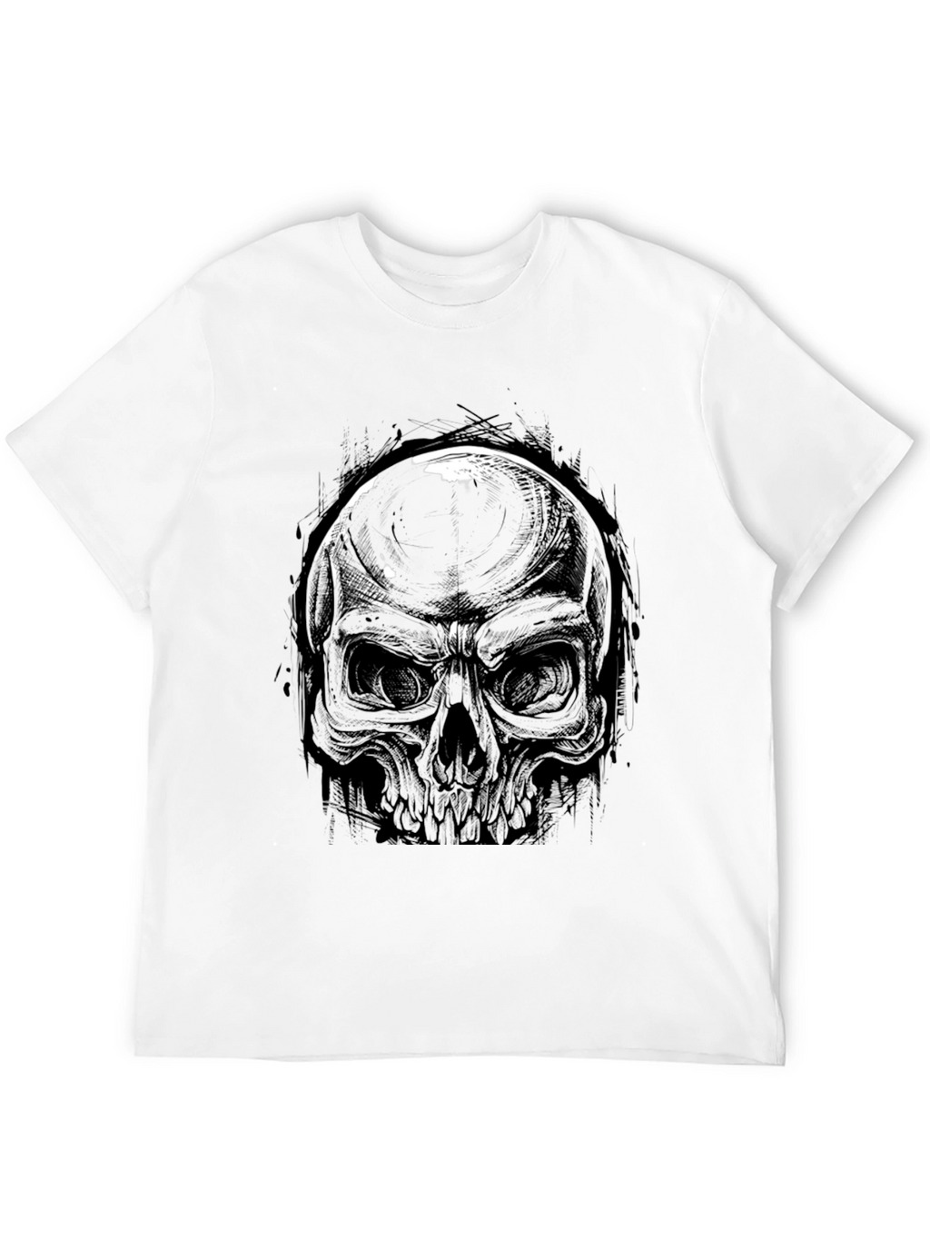 Skull Graphic Black T-Shirt - Edgy Casual Wear