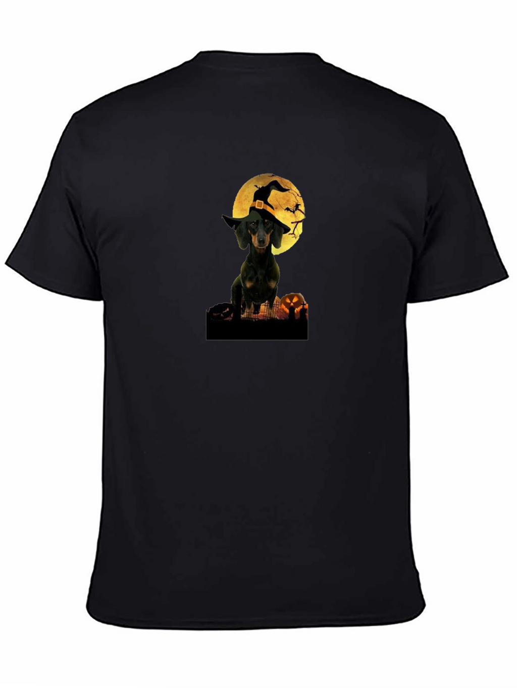Halloween Dachshund Witch T-Shirt – Cute Spooky Dog Graphic Tee