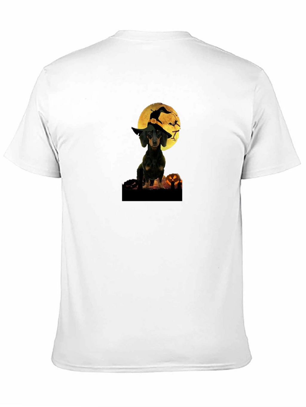 Halloween Dachshund Witch T-Shirt – Cute Spooky Dog Graphic Tee