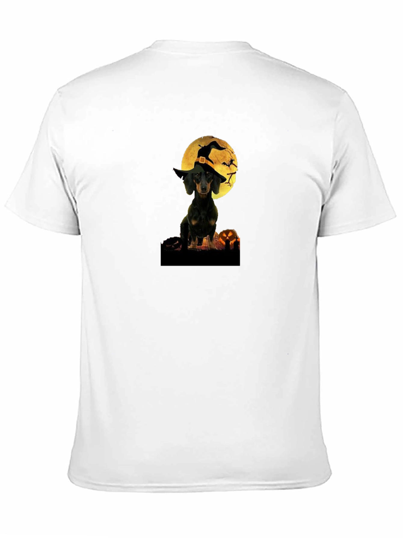 Halloween Dachshund Witch T-Shirt – Cute Spooky Dog Graphic Tee