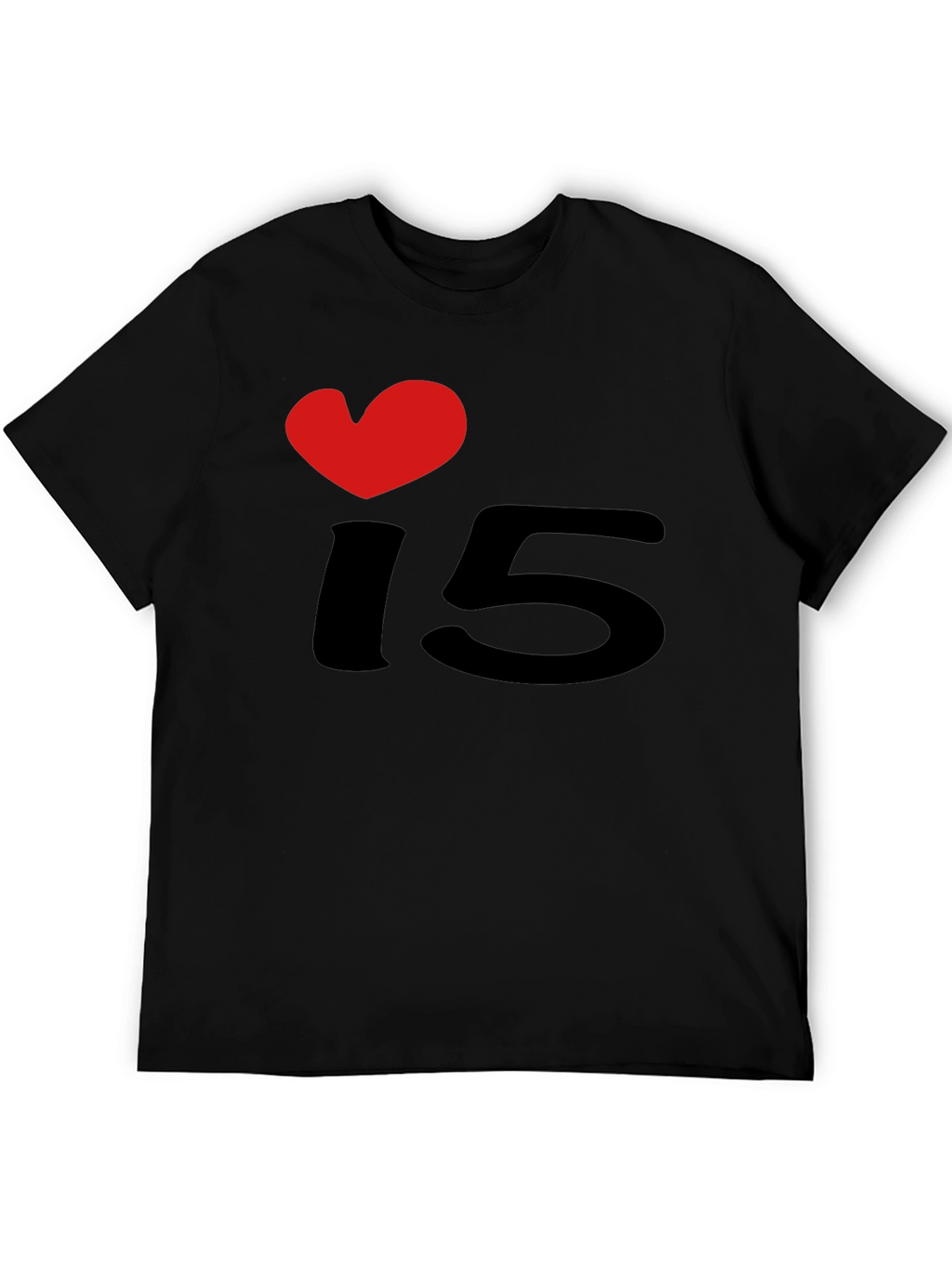I Heart 15 Black T-Shirt