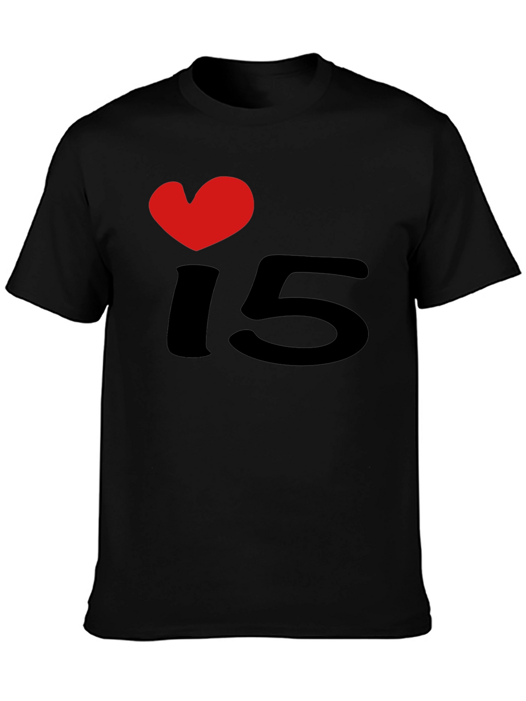 I Heart 15 Black T-Shirt