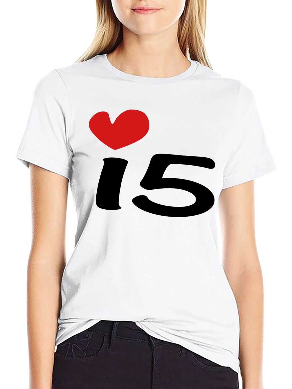 I Heart 15 Black T-Shirt