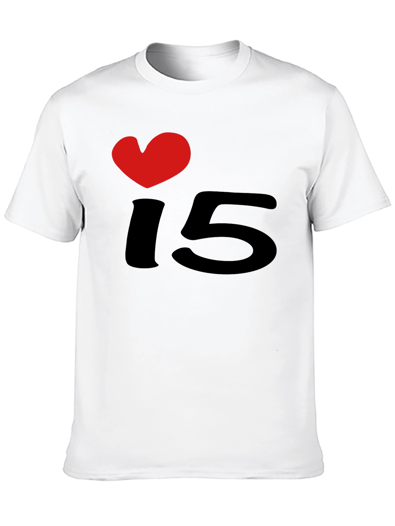 I Heart 15 Black T-Shirt