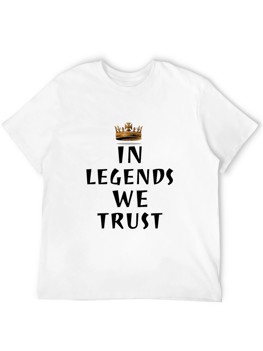 In Legends We Trust Graphic Black T-Shirt