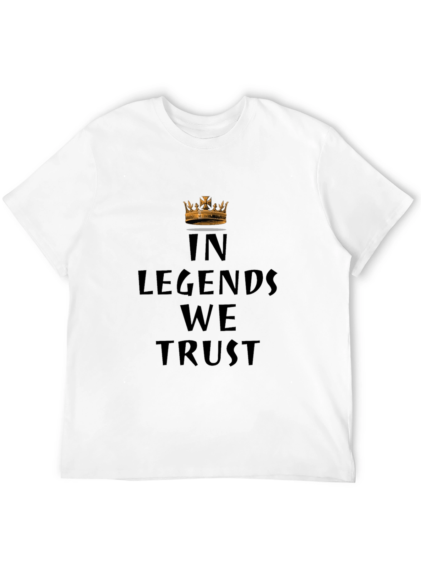 In Legends We Trust Graphic Black T-Shirt