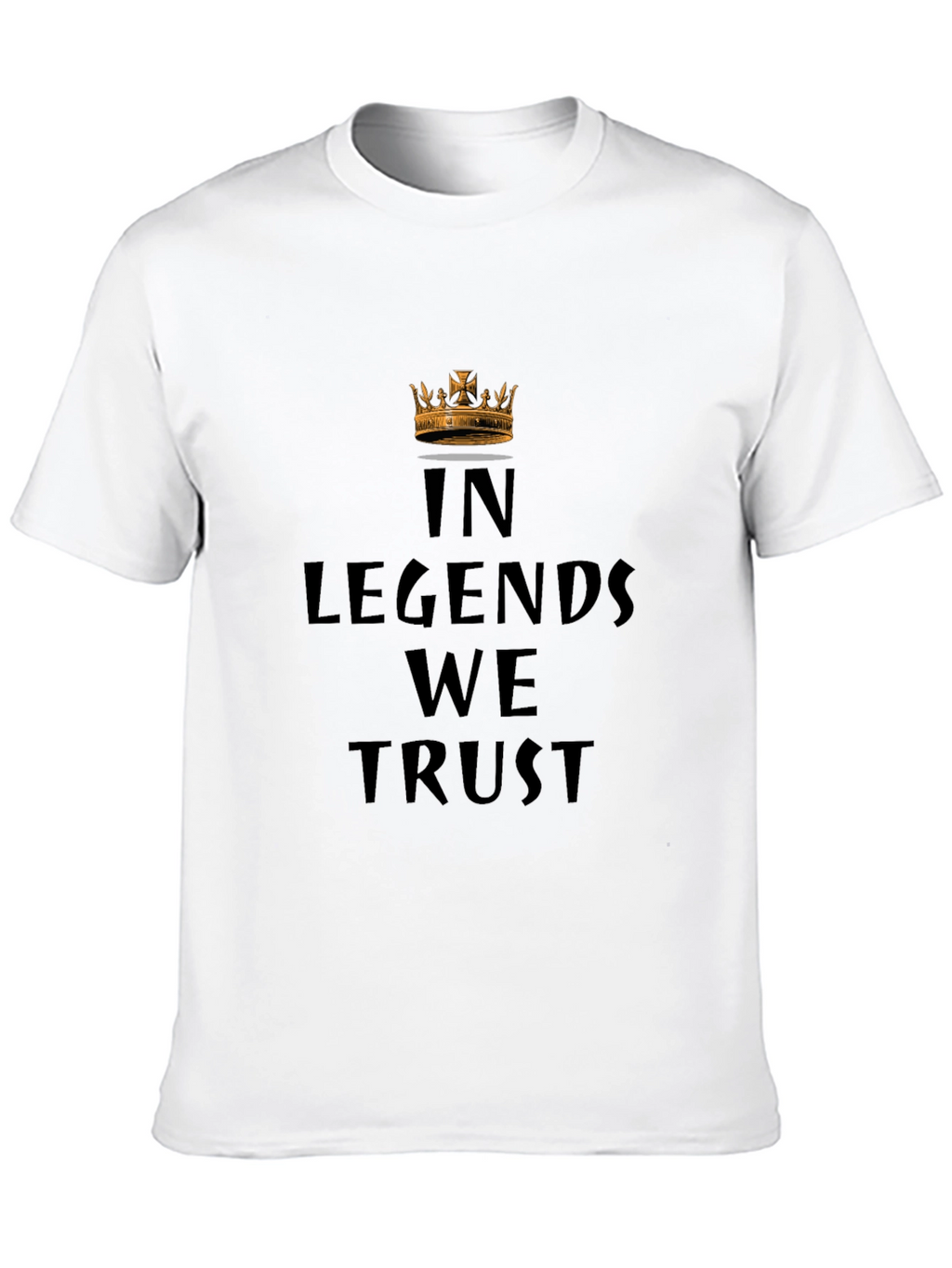 In Legends We Trust Graphic Black T-Shirt