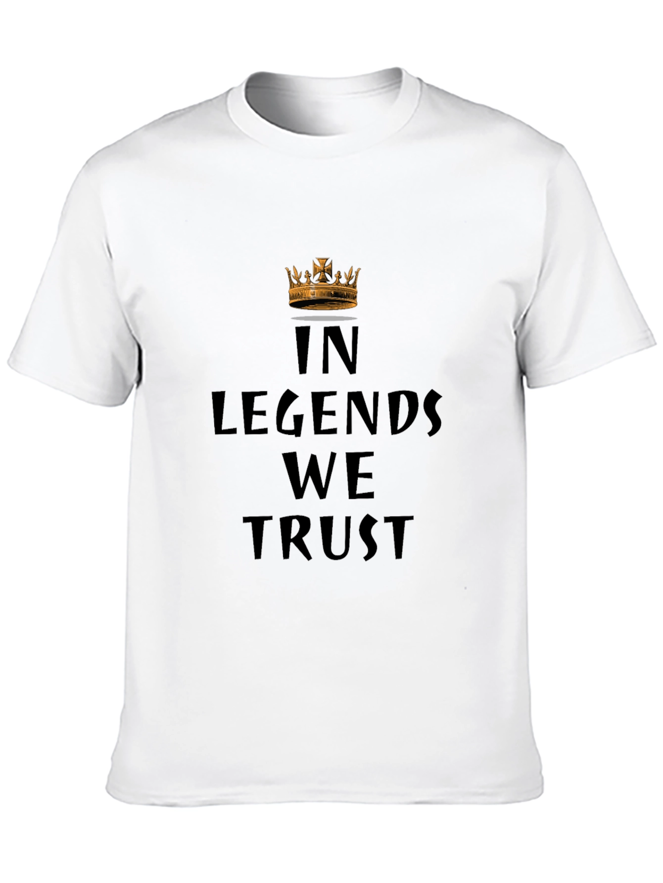 In Legends We Trust Graphic Black T-Shirt