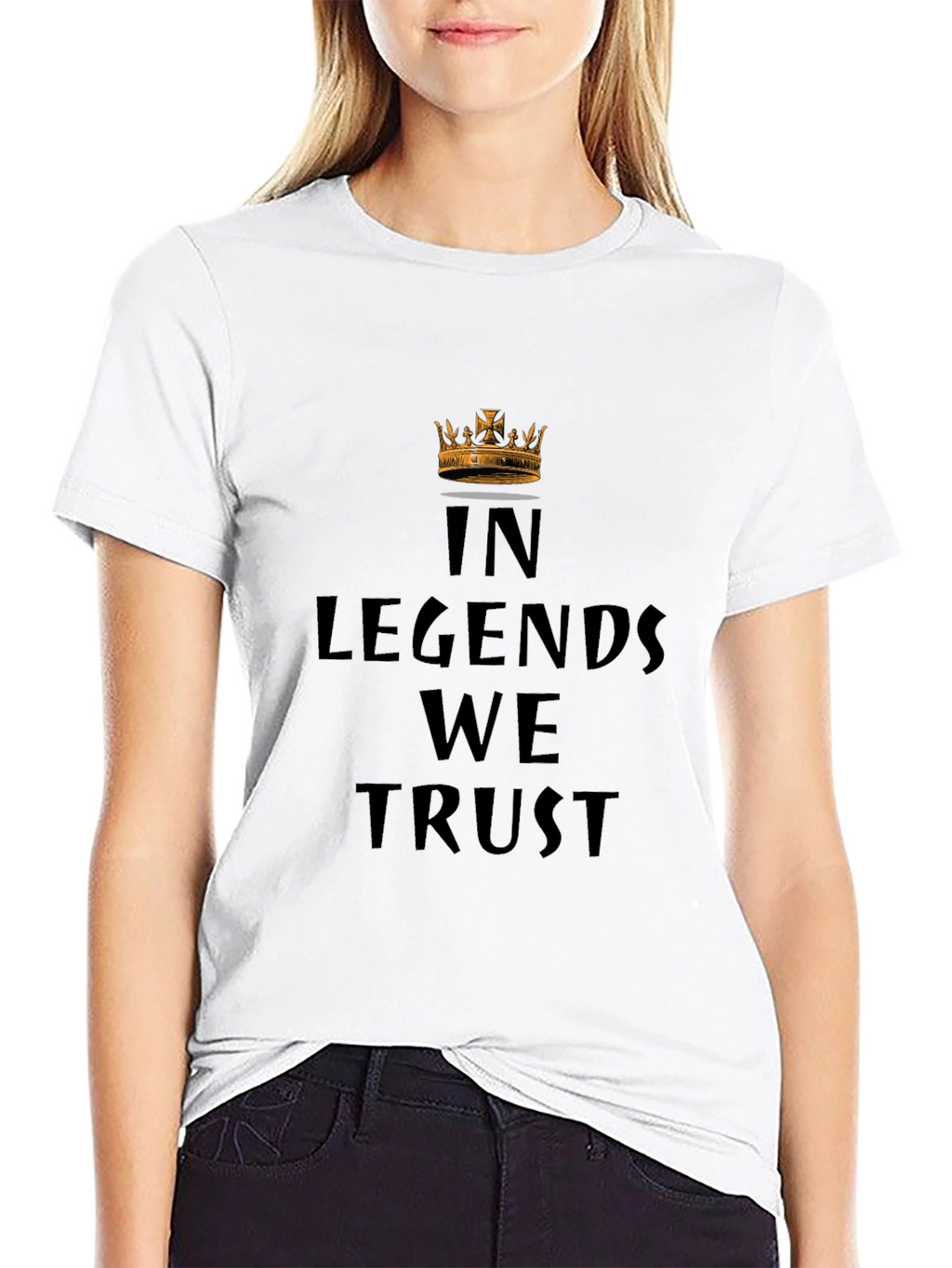 In Legends We Trust Graphic Black T-Shirt