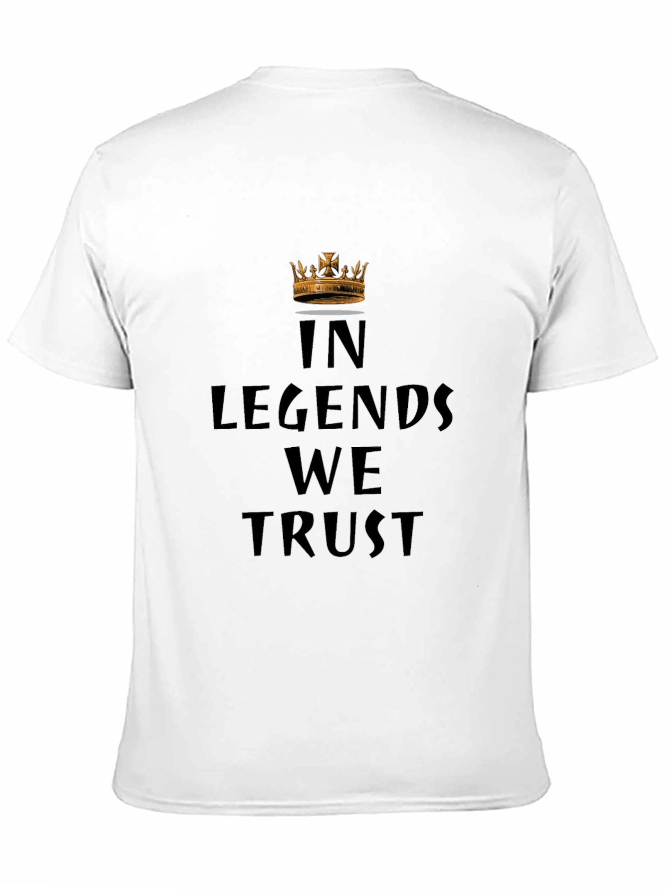 In Legends We Trust Graphic Black T-Shirt