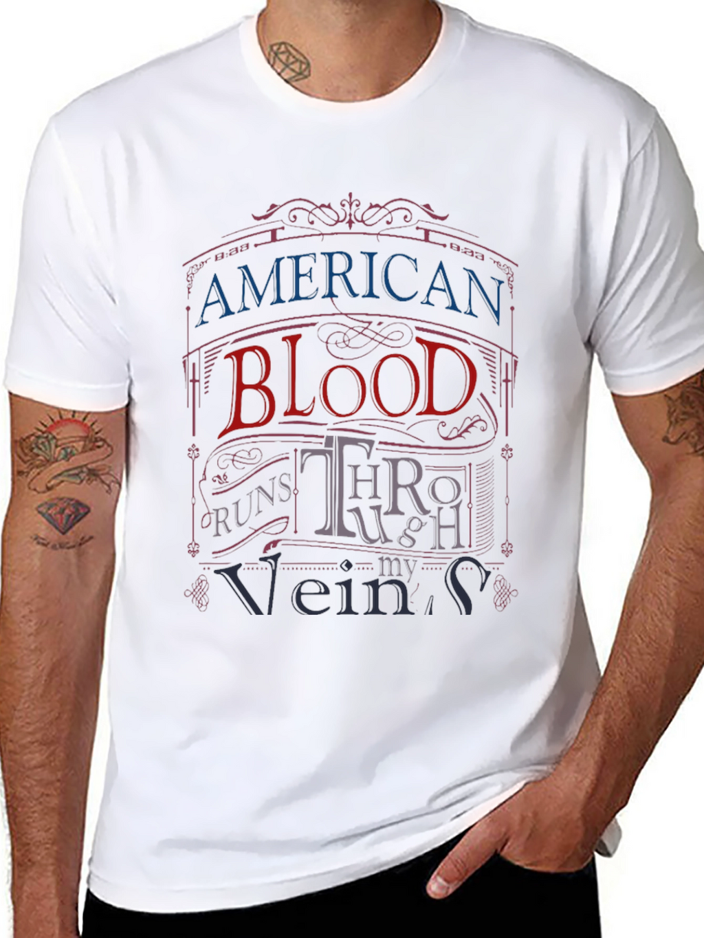 American Blood Runs Through My Veins T-Shirt