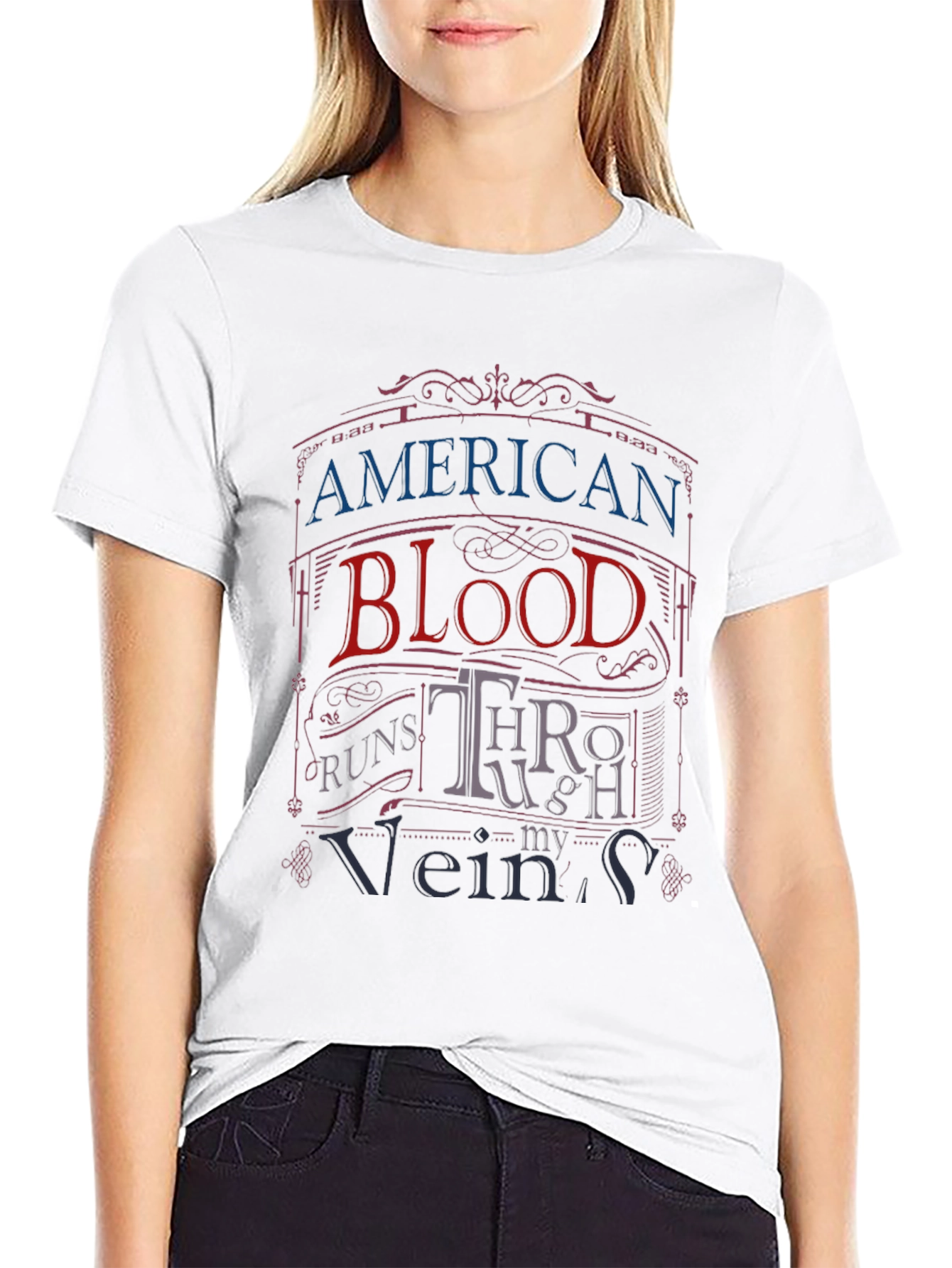 American Blood Runs Through My Veins T-Shirt