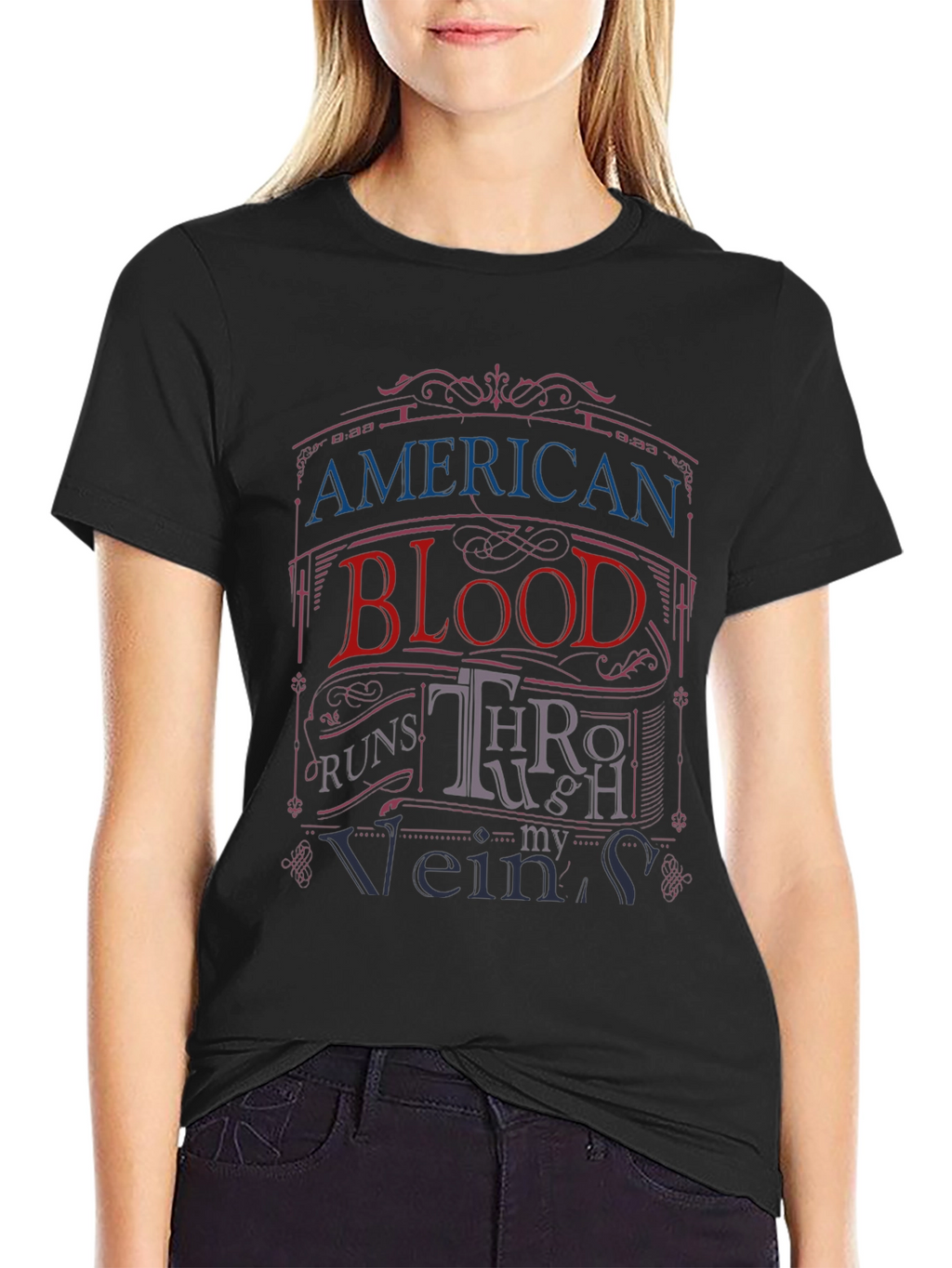 American Blood Runs Through My Veins T-Shirt