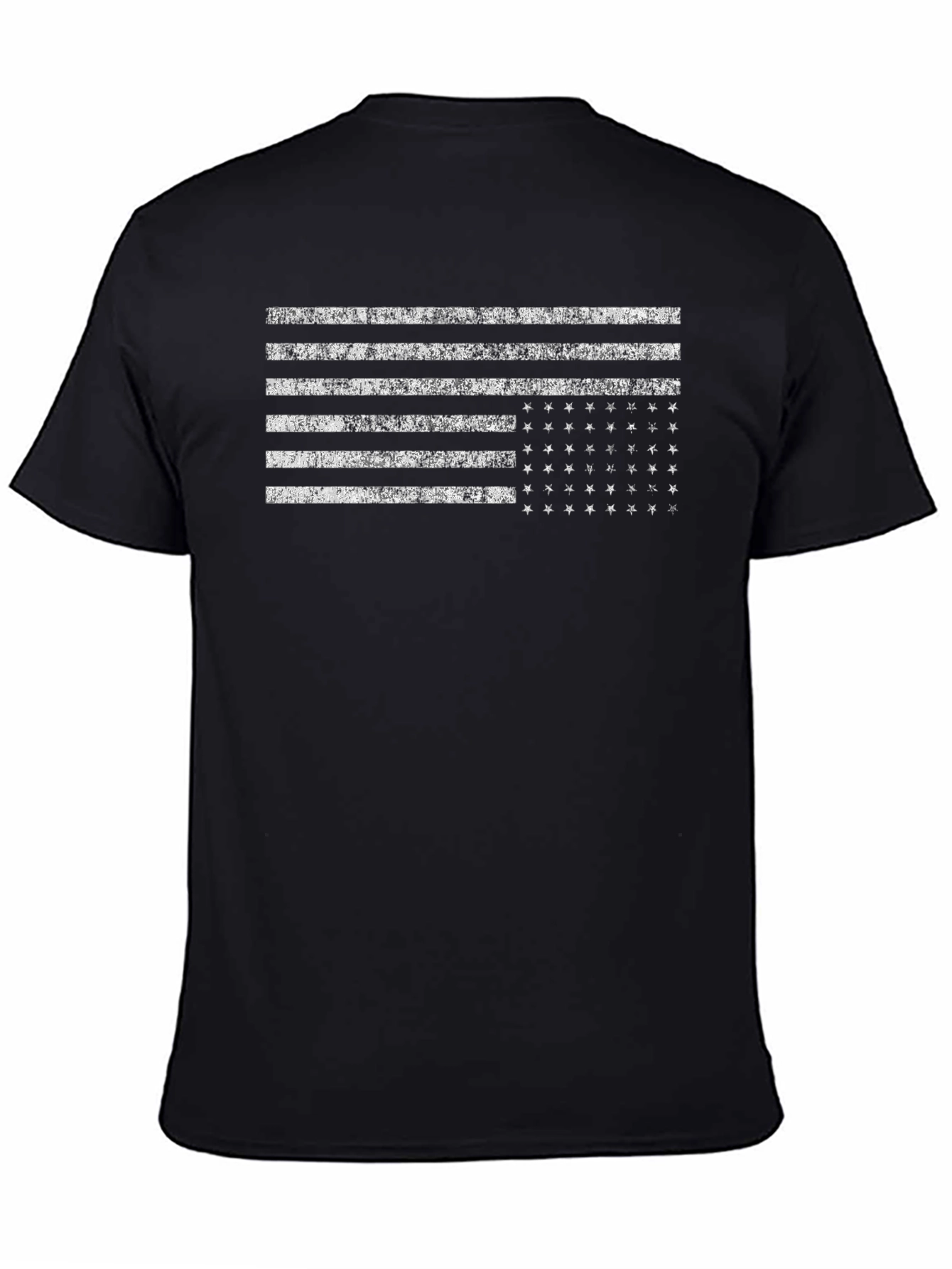Distressed US Flag Graphic T-Shirt