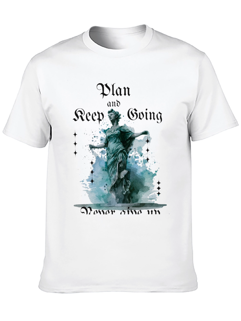 Plan and Keep Going Statue Graphic Tee
