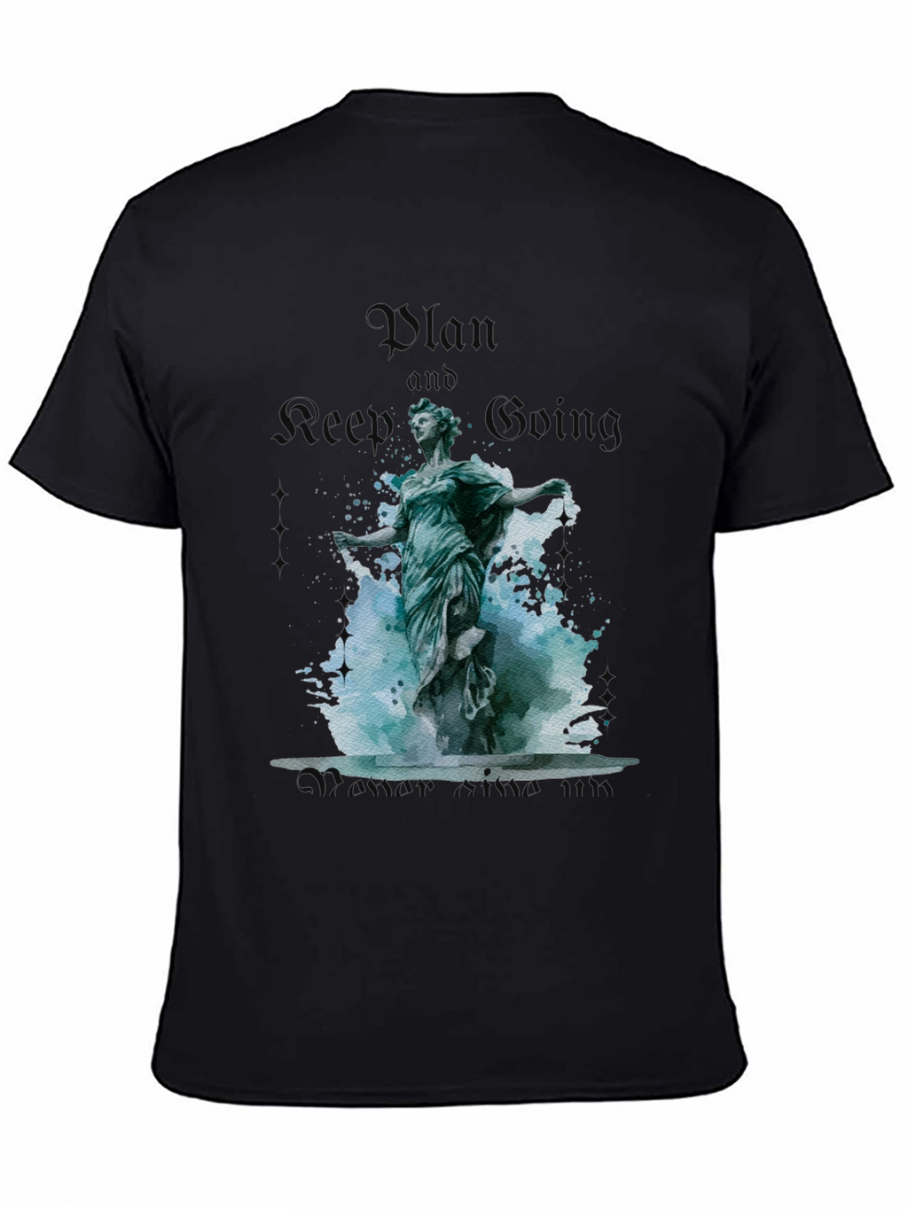 Plan and Keep Going Statue Graphic Tee