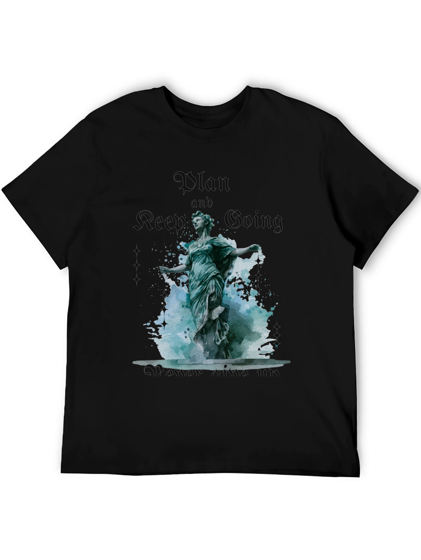Plan and Keep Going Statue Graphic Tee