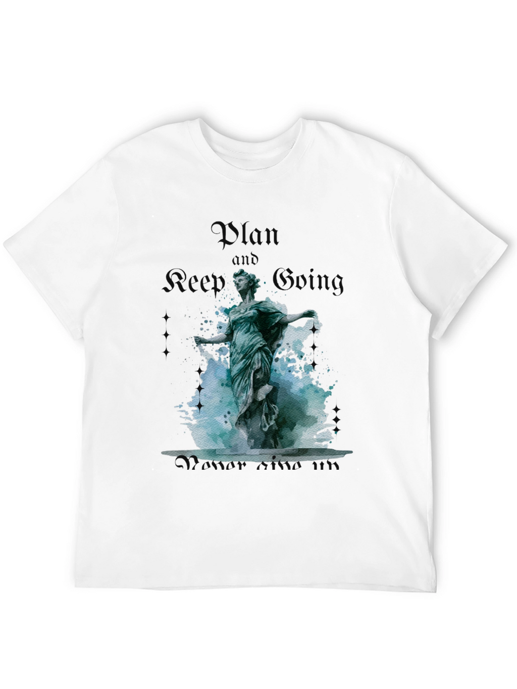 Plan and Keep Going Statue Graphic Tee