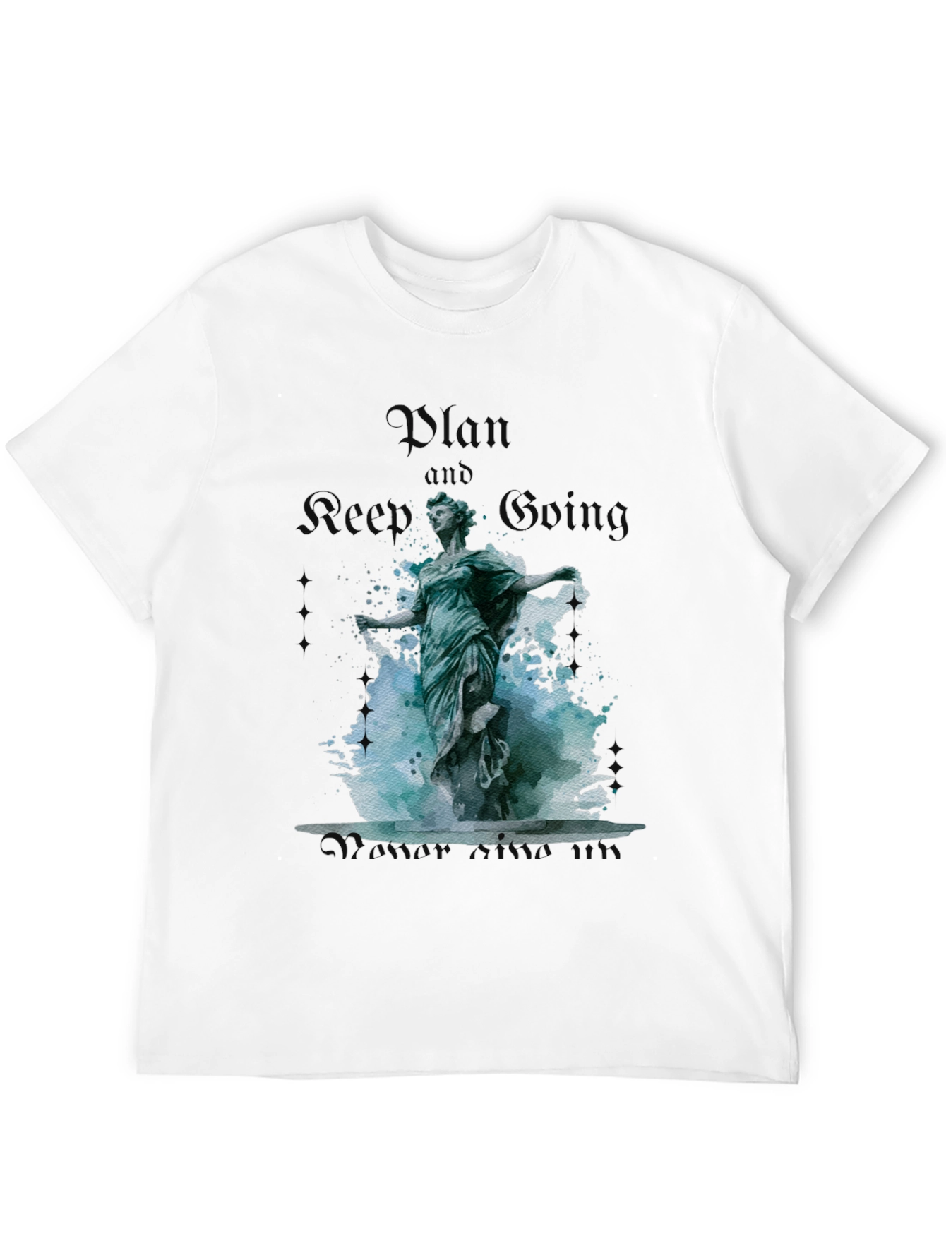Plan and Keep Going Statue Graphic Tee