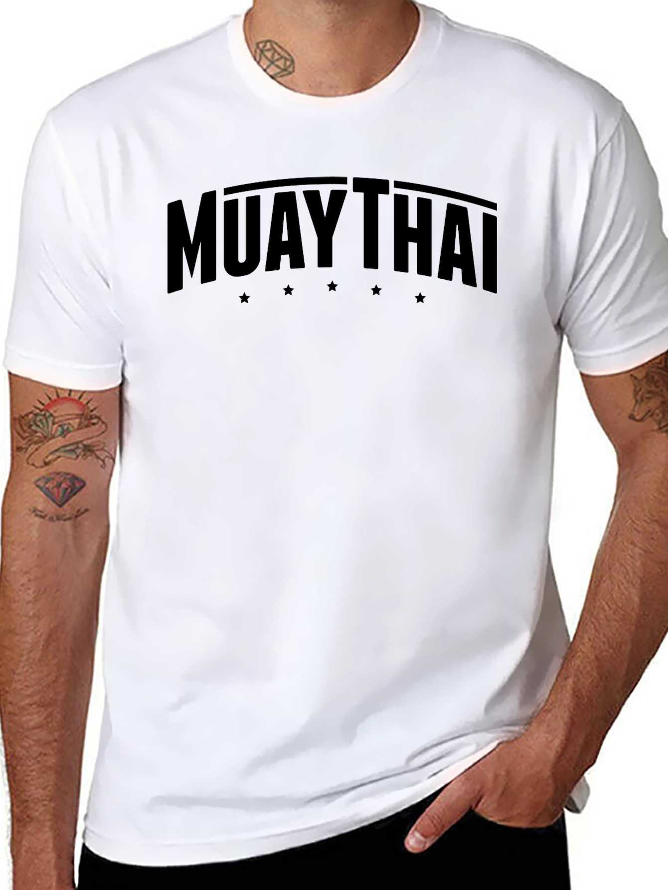 Muay Thai Black T-Shirt | Martial Arts Training Tee