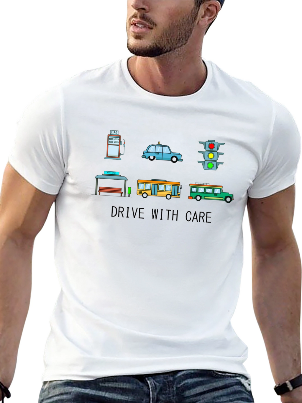 Drive with Care Graphic T-Shirt