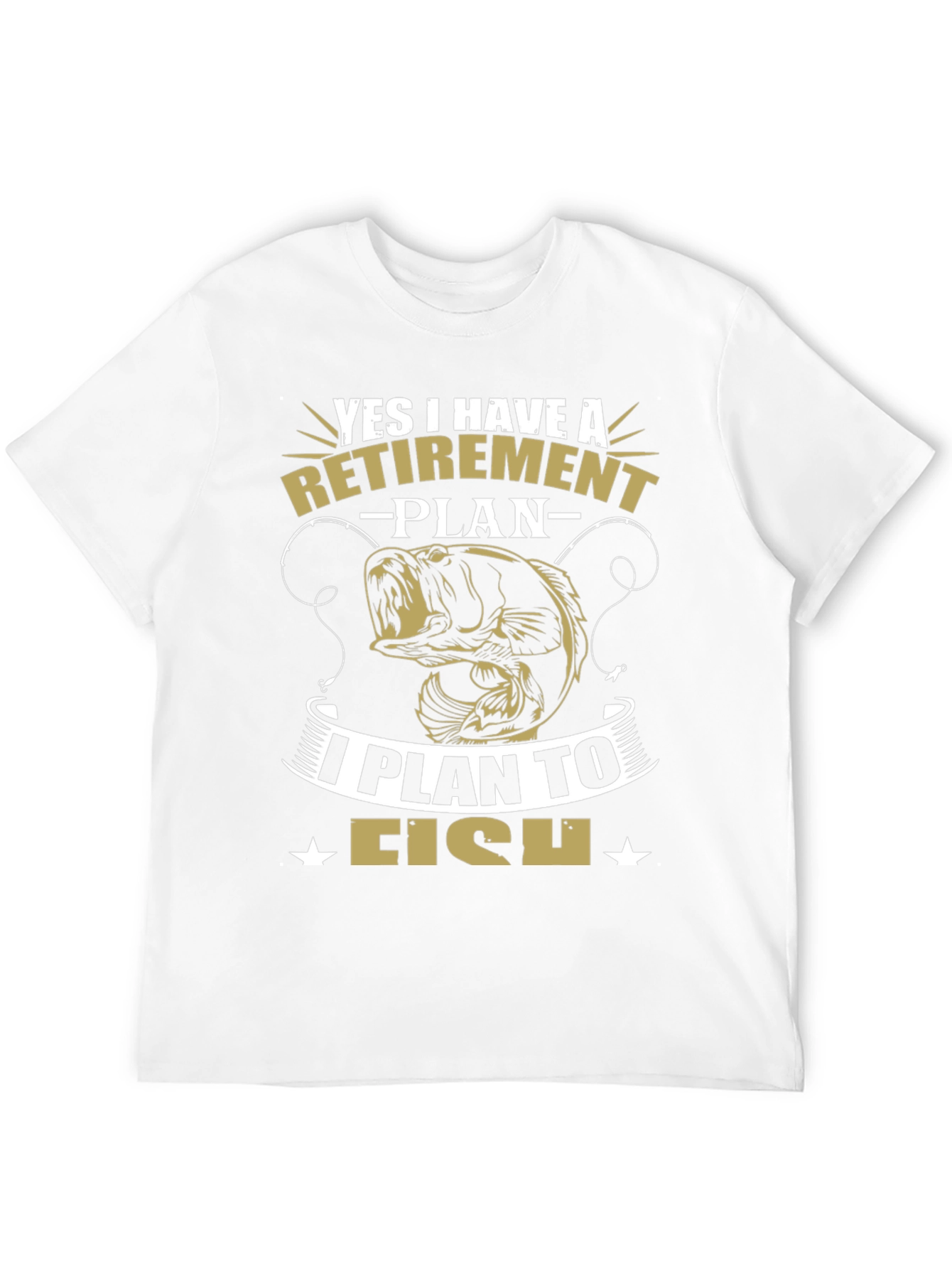 Retirement Plan Fishing Graphic Tee