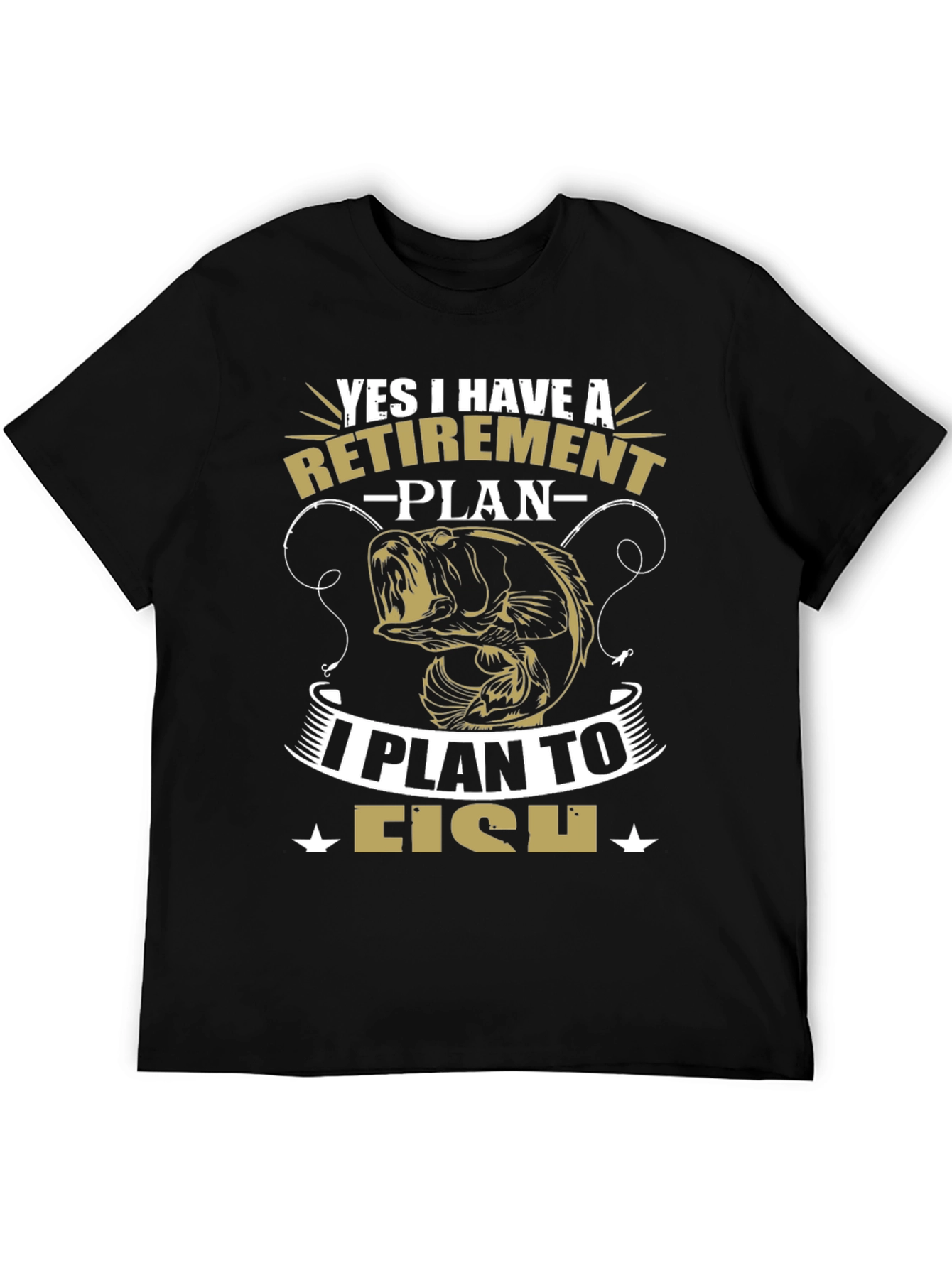 Retirement Plan Fishing Graphic Tee