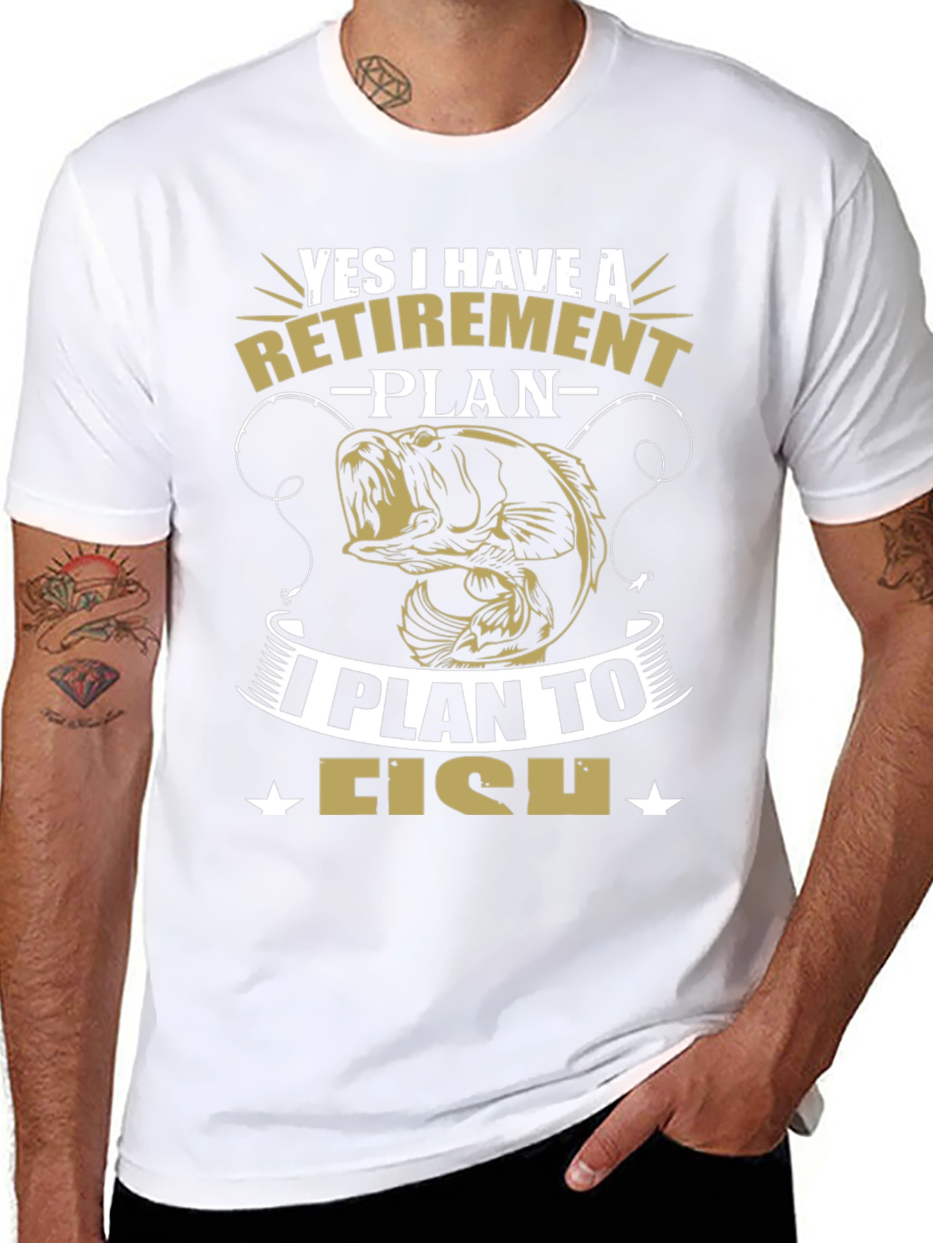 Retirement Plan Fishing Graphic Tee