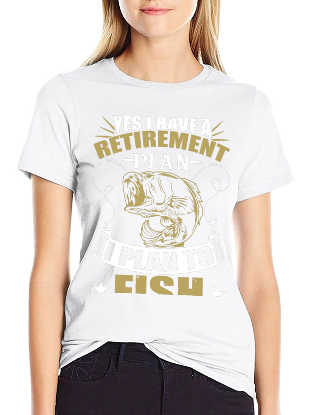 Retirement Plan Fishing Graphic Tee