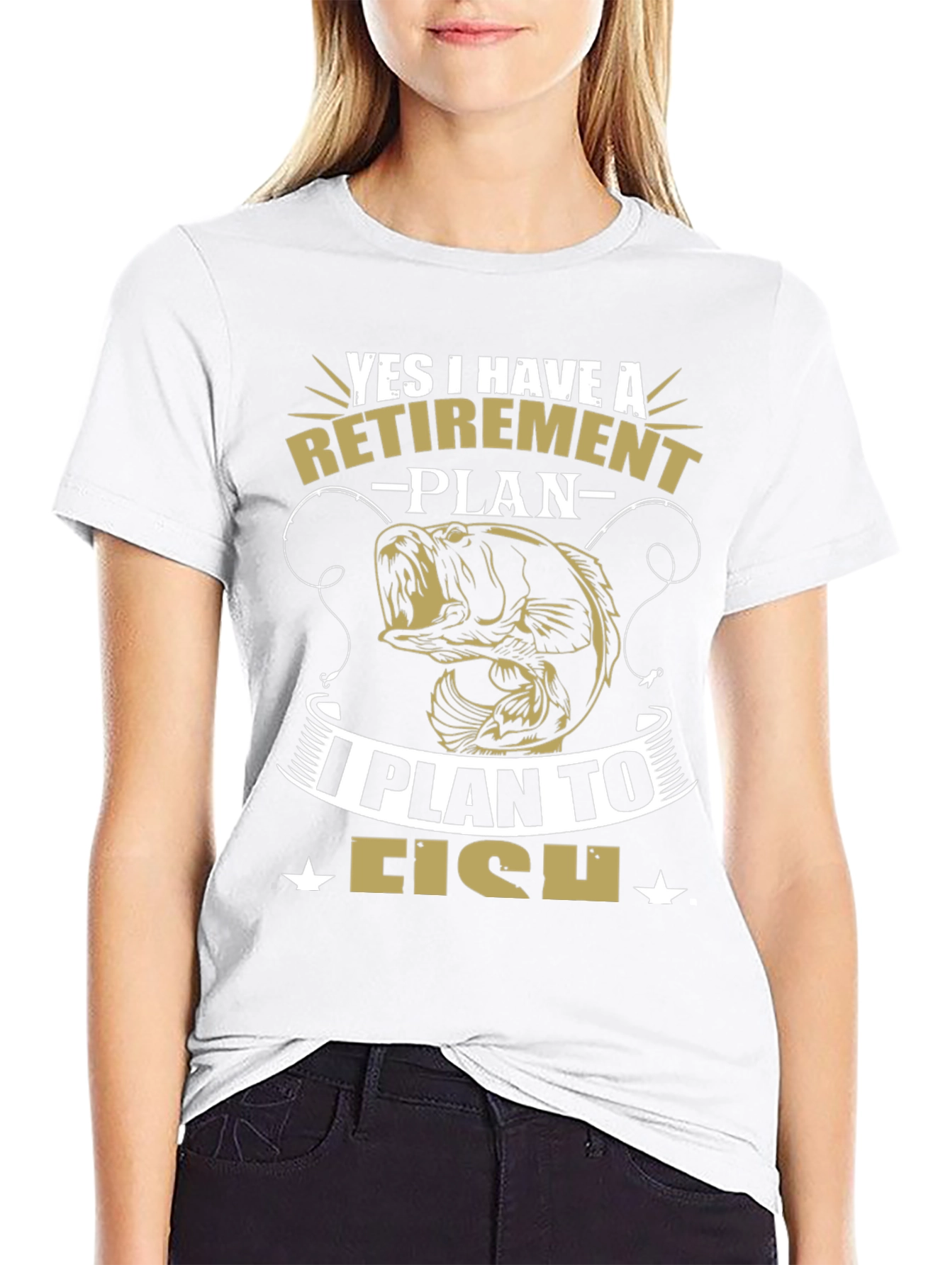Retirement Plan Fishing Graphic Tee