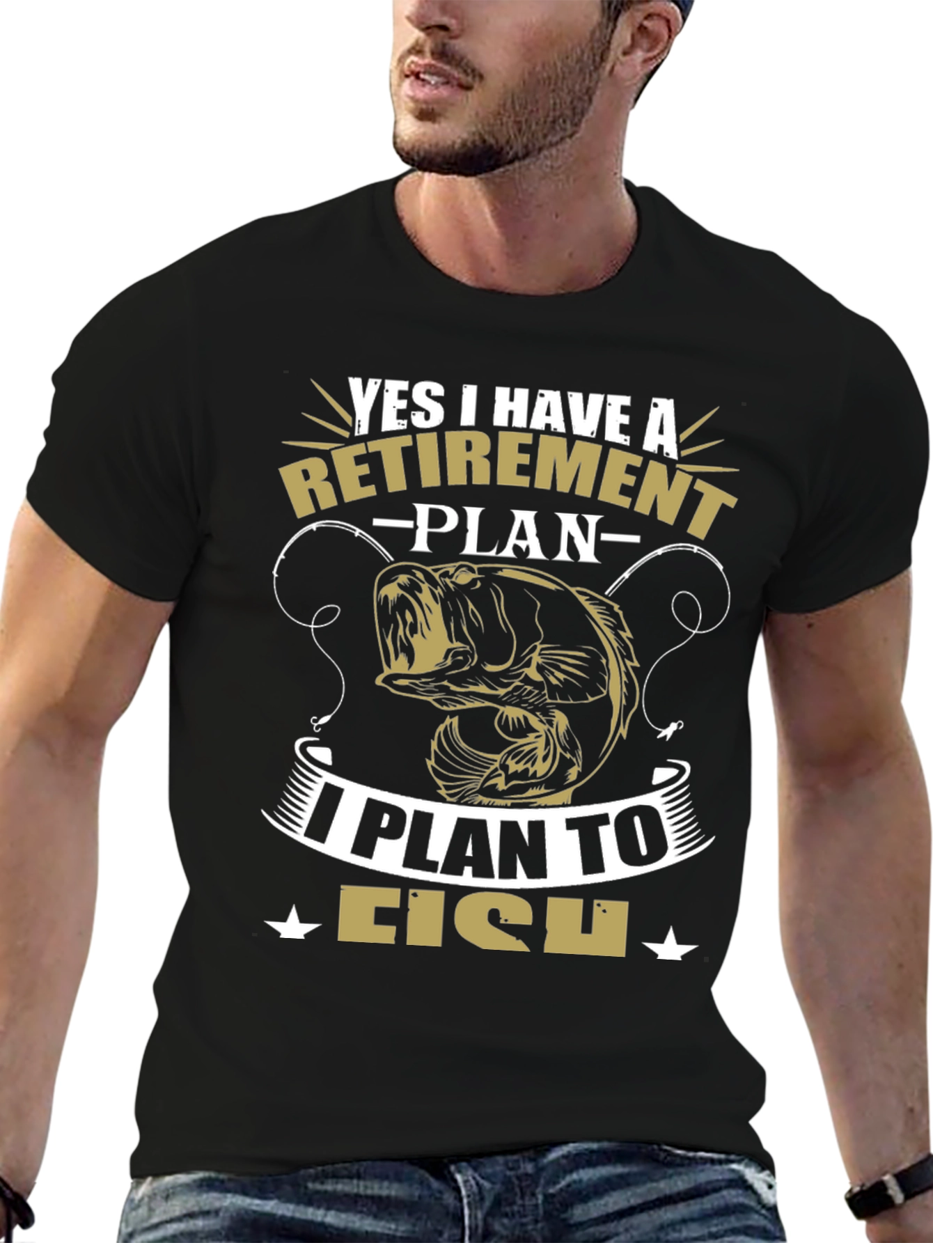 Retirement Plan Fishing Graphic Tee