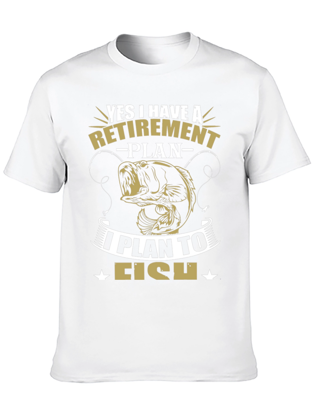 Retirement Plan Fishing Graphic Tee