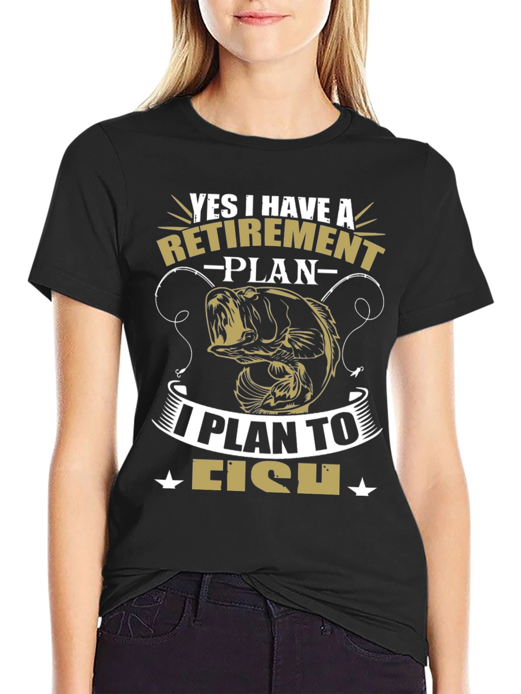 Retirement Plan Fishing Graphic Tee