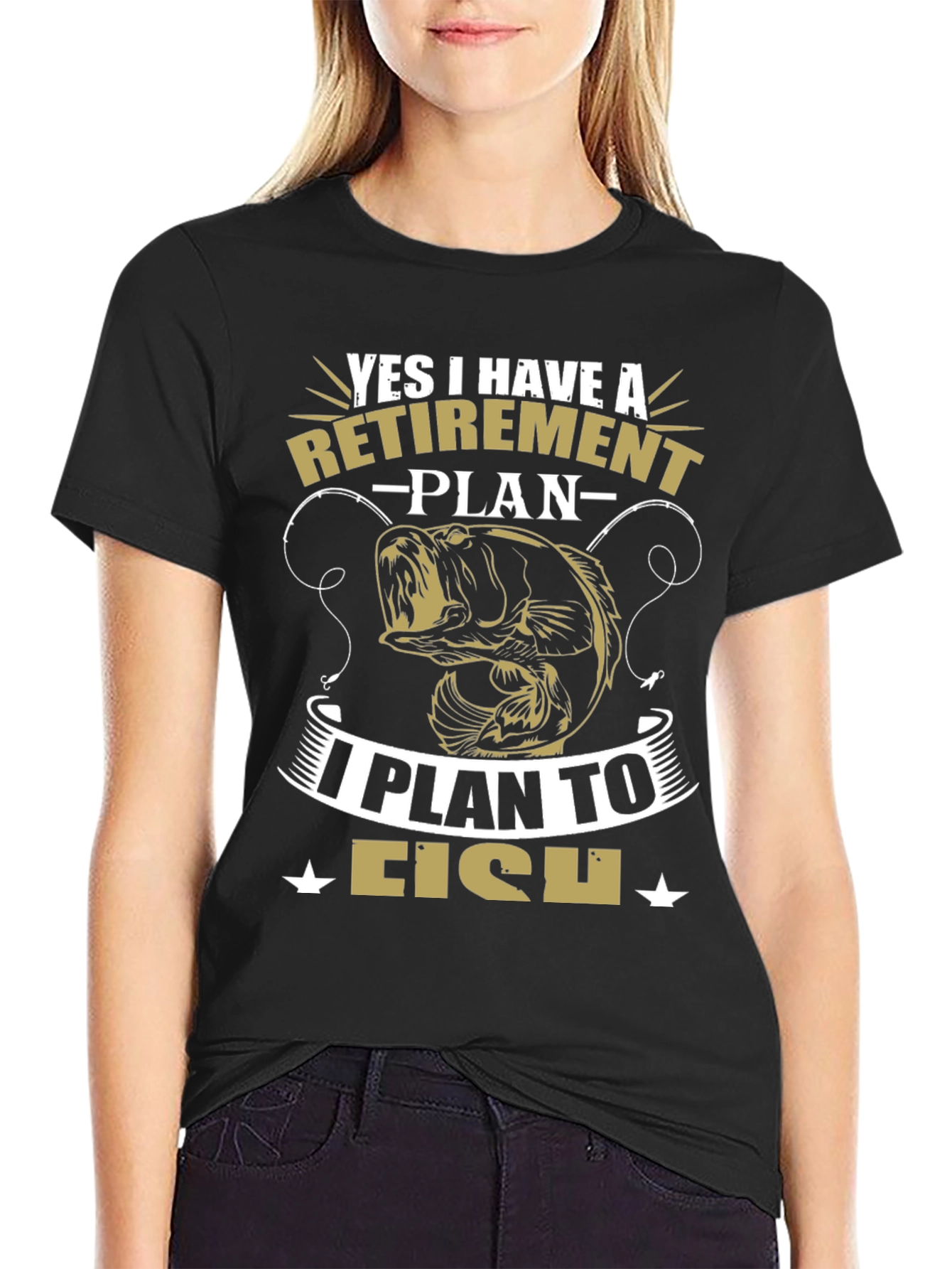 Retirement Plan Fishing Graphic Tee
