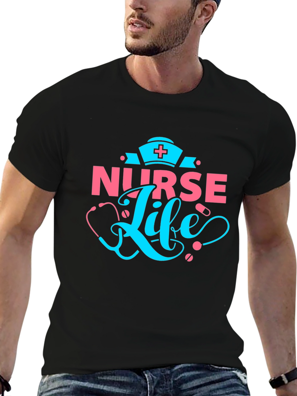 Nurse Life Graphic T-Shirt - Medical Professional Apparel