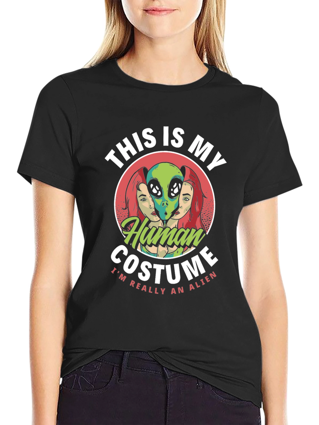 This Is My Human Costume Alien Graphic T-Shirt