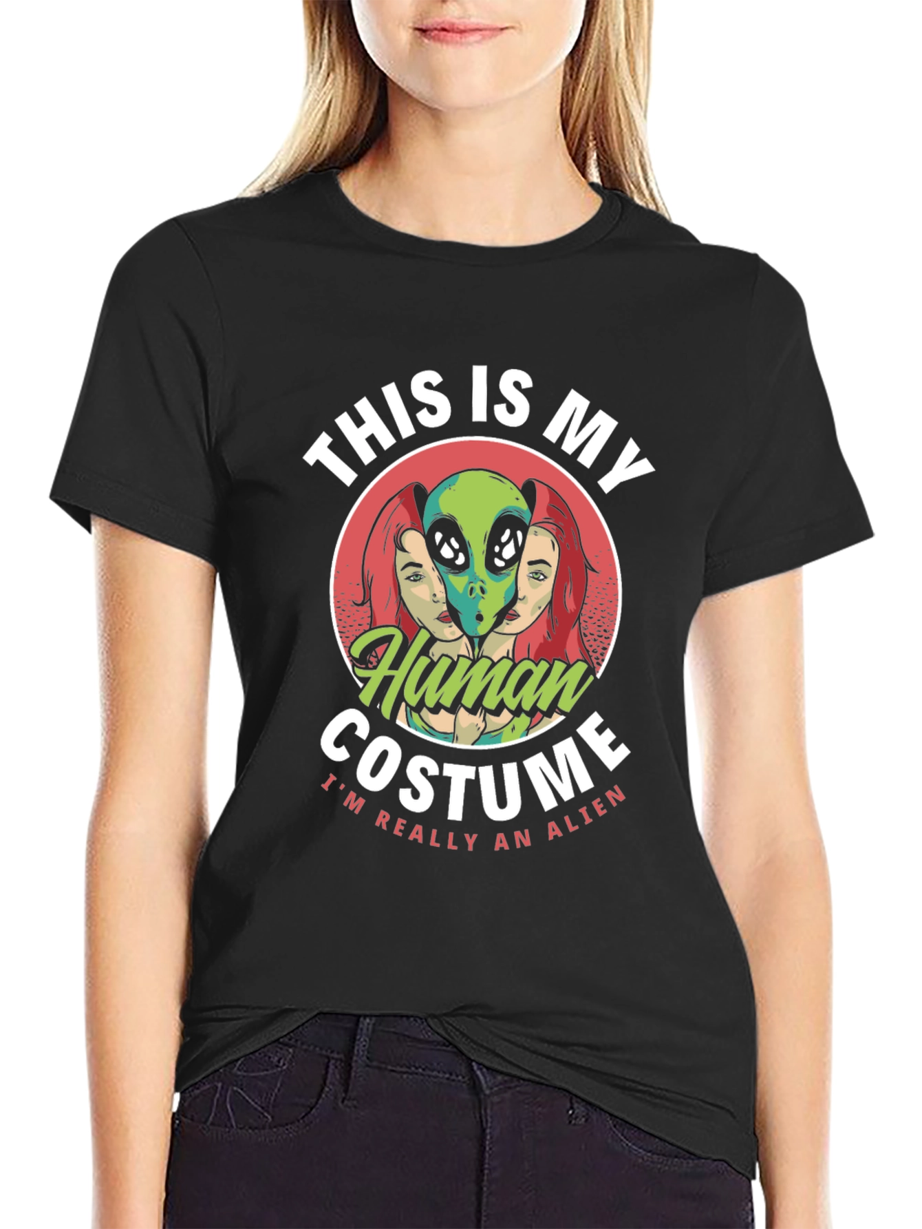 This Is My Human Costume Alien Graphic T-Shirt
